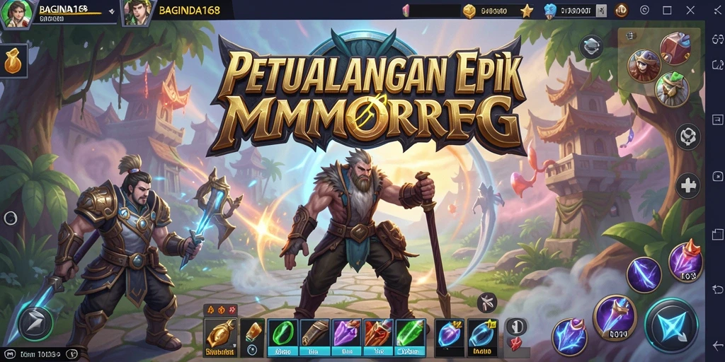 Gameplay BAGINDA168 menampilkan petualangan epik di dunia MMORPG.