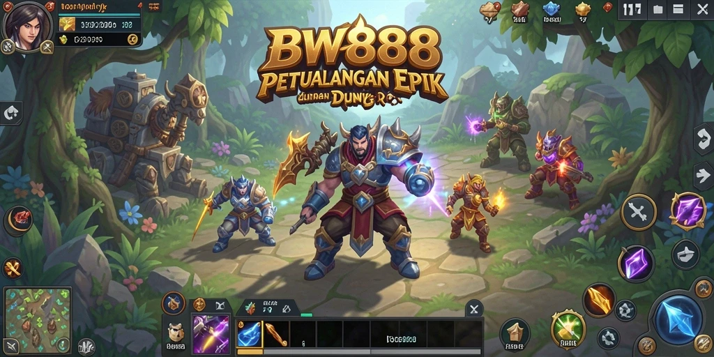Tampilan gameplay BW888 yang mendebarkan dalam dunia RPG.