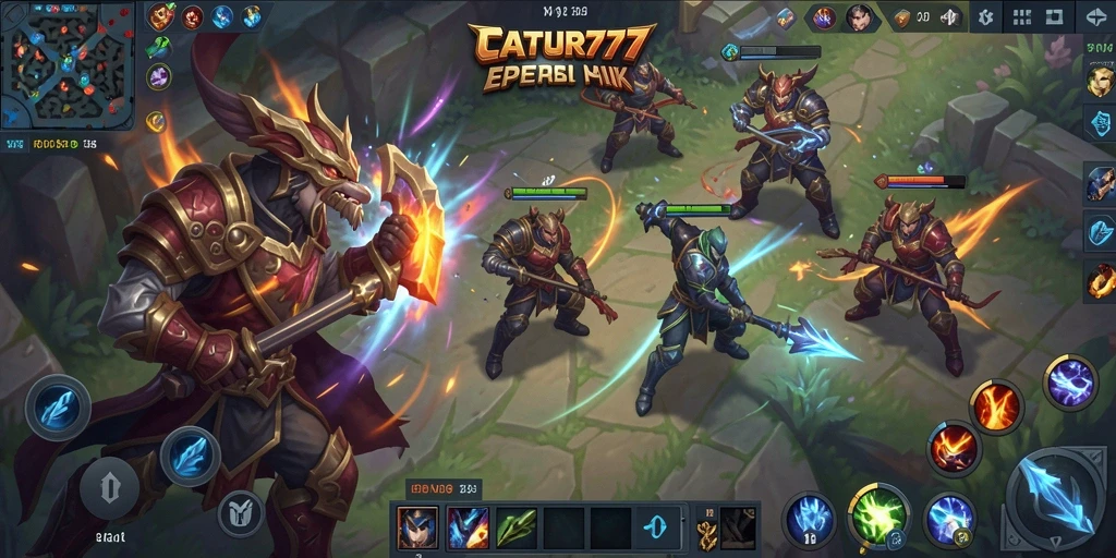 Gameplay intens dalam pertempuran tim di CATUR777.