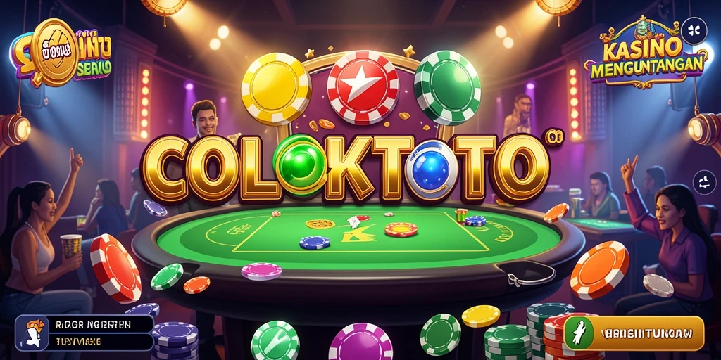 Tampilan gameplay seru di COLOKTOTO dengan berbagai pilihan permainan Kasino.