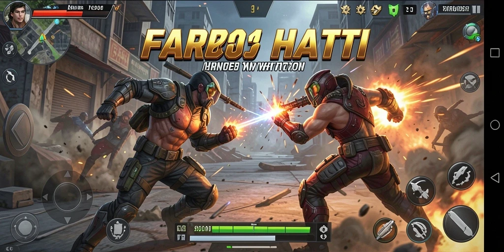 Screenshot gameplay FA99 menampilkan aksi pertarungan yang mendebarkan.