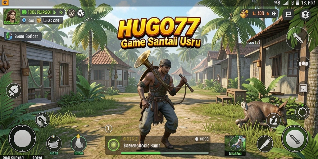 Screenshot HUGO77 yang menunjukkan gameplay seru dan santai.