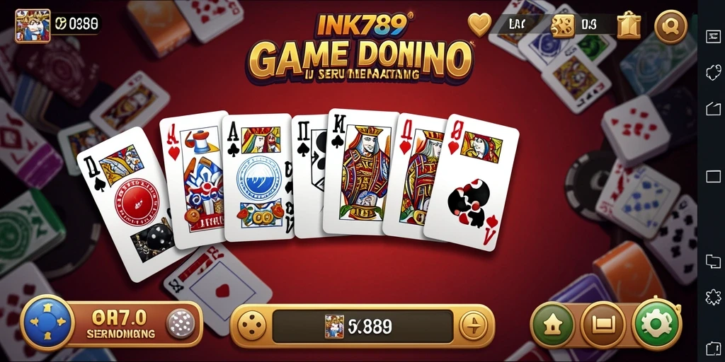 Tampilan menarik saat bermain domino di INK789.