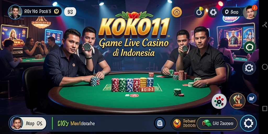 Gambaran tampilan gameplay seru KOKO11 Live Casino.
