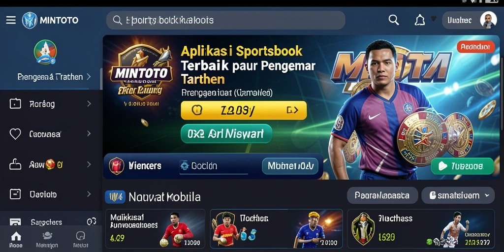 Tampilan antarmuka MINTOTO saat melakukan taruhan olahraga.