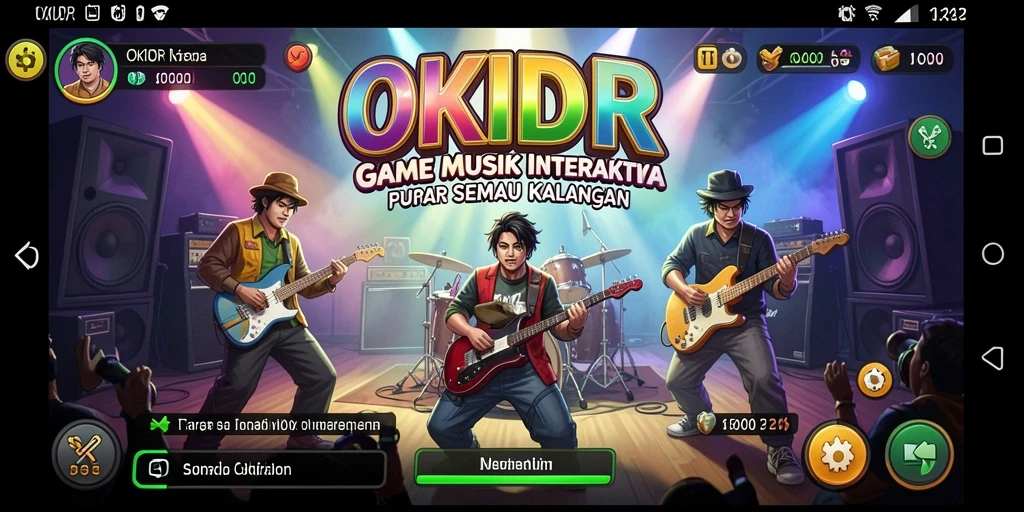 Tampilan gameplay interaktif di OKIDR yang seru dan mengasyikkan.