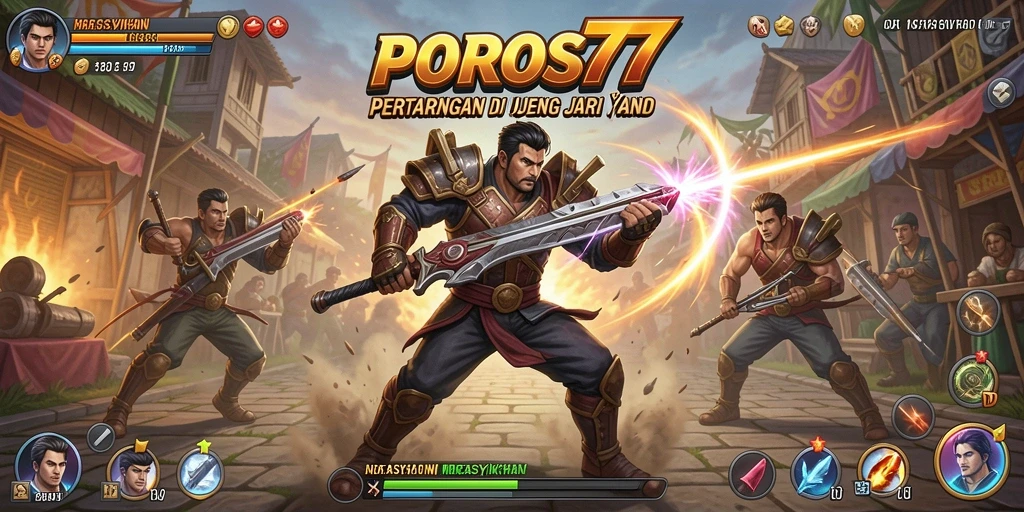 Tampilan menegangkan dari pertarungan di POROS77.