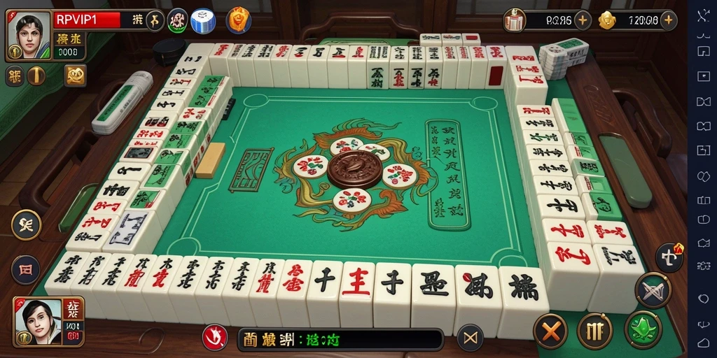 Tampilan gameplay Mahjong yang menarik dan penuh tantangan.