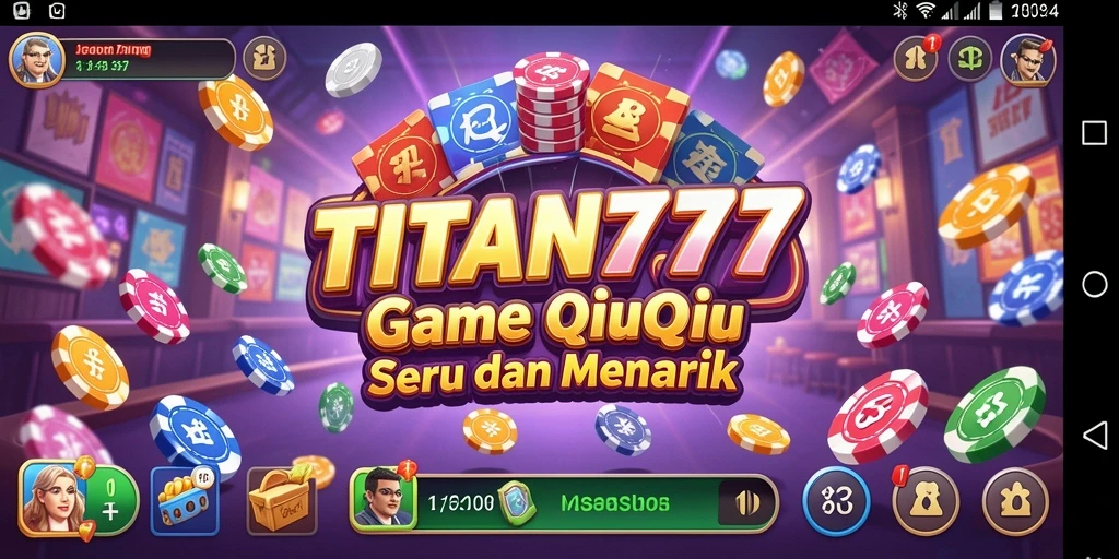 Gameplay TITAN777 menunjukkan keseruan bermain QiuQiu.